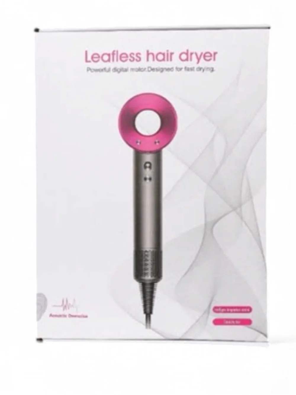 Leafless Hair Dryer - Pink and Silver